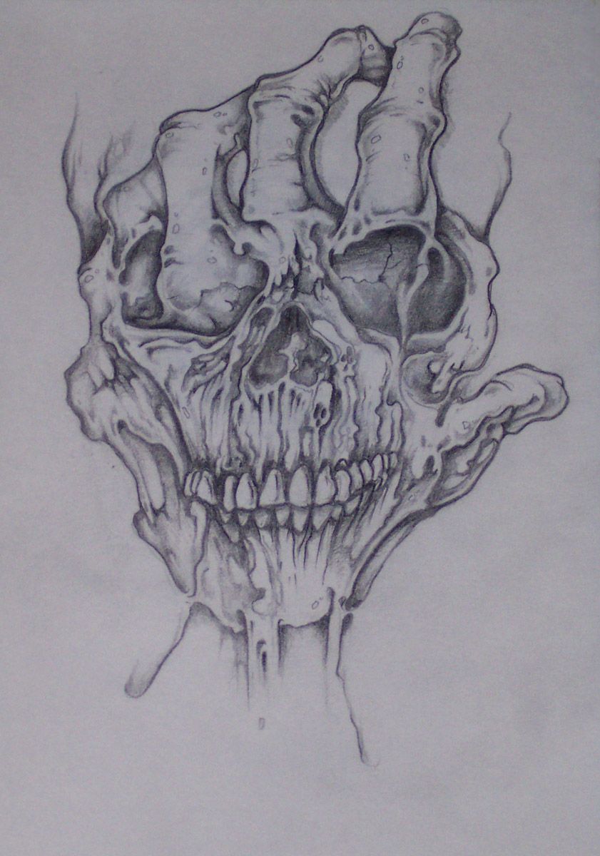 841x1200 Evil Skull Art - Evil Sketches