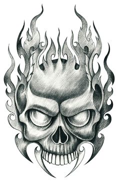 236x362 Evil Skull Drawings - Evil Skull Sketches