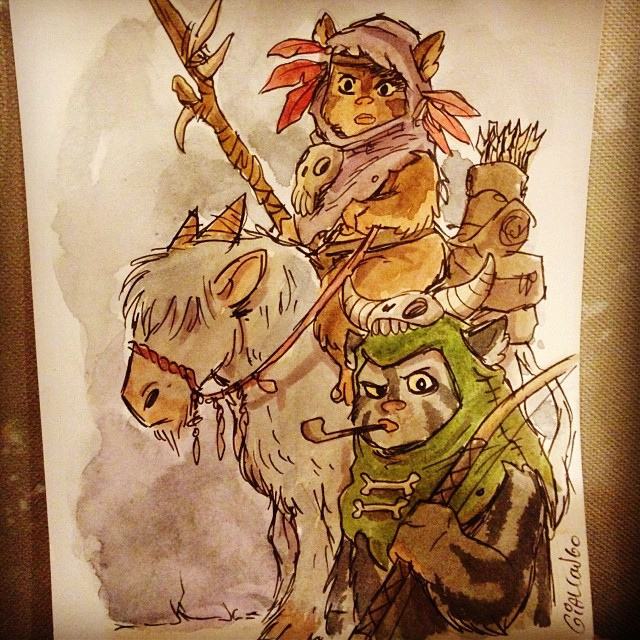 640x640 I Commissioned This Ewok Watercolor Sketch From @zackules - Ewok Sketch