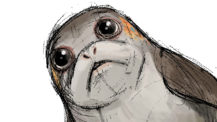 720x405 Porgs Are The Ewok Penguins Of The Star Wars Universe Lightgun - Ewok Sketch