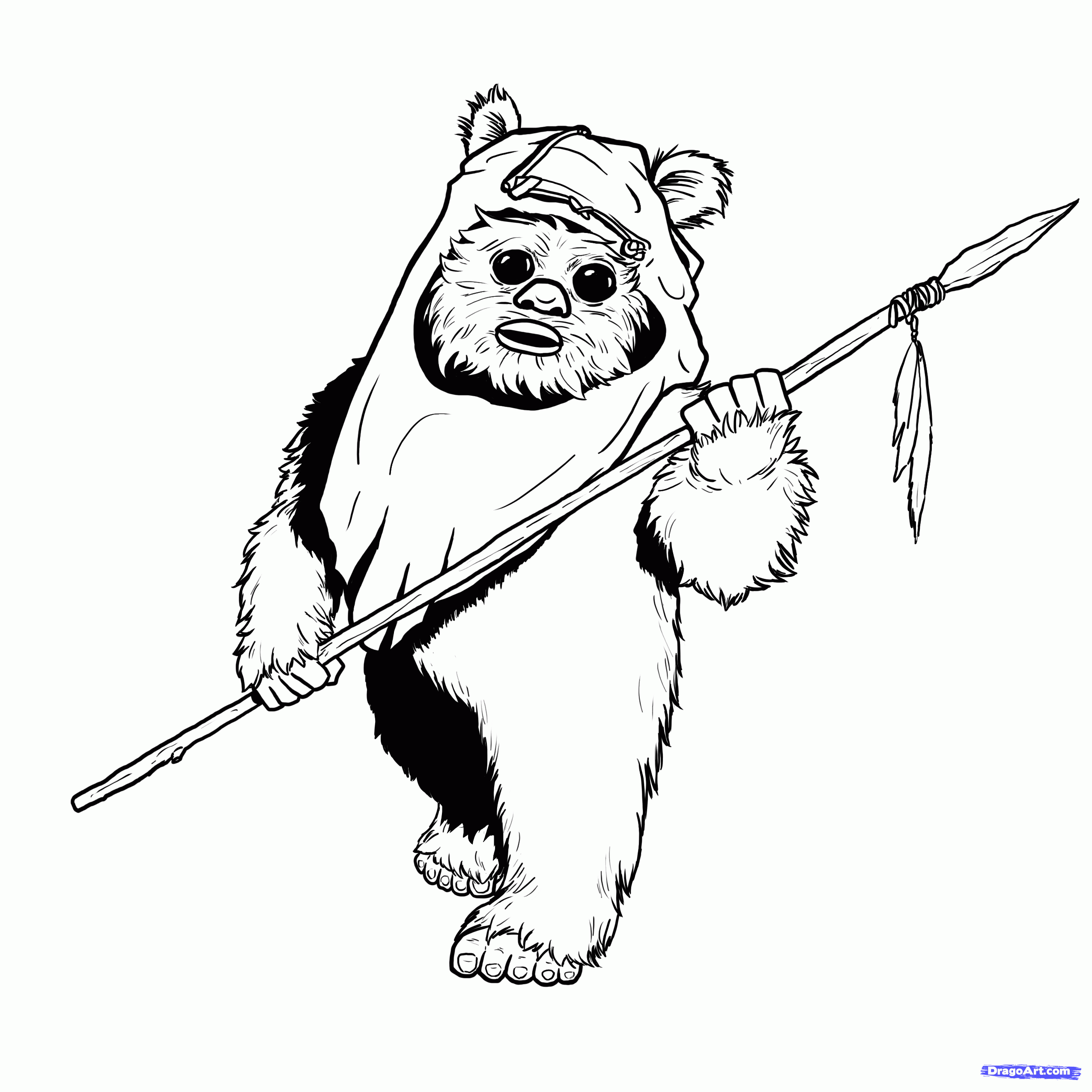 2550x2550 That Is How You Draw An Ewok! Description From I - Ewok Sketch