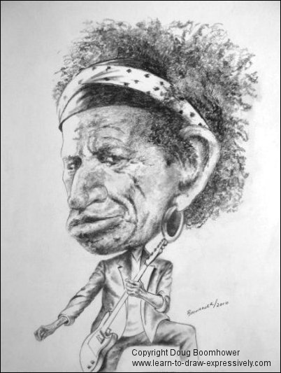 402x533 How To Draw Caricatures - Exaggerated Sketch