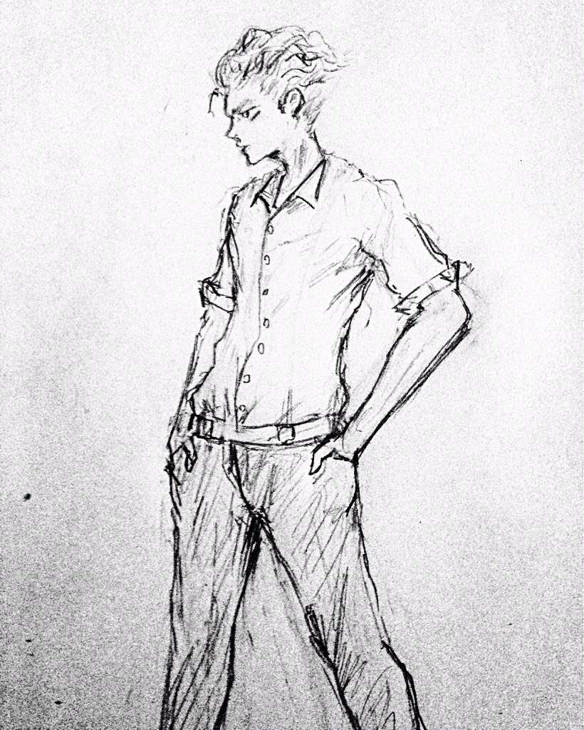 820x1024 Sketch Exaggerated Pose Art Amino - Exaggerated Sketch