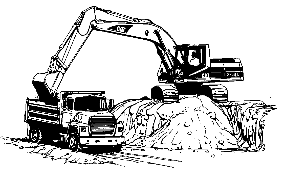 Excavator Sketch at Explore collection of