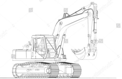400x260 Index Of Wp Contentuploads201806 - Excavator Sketch