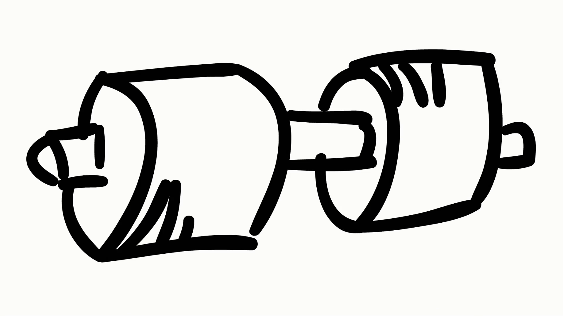 1920x1080 Fitness Dumbbell Exercise Illustration Line Drawing Animation - Exercise Sketch