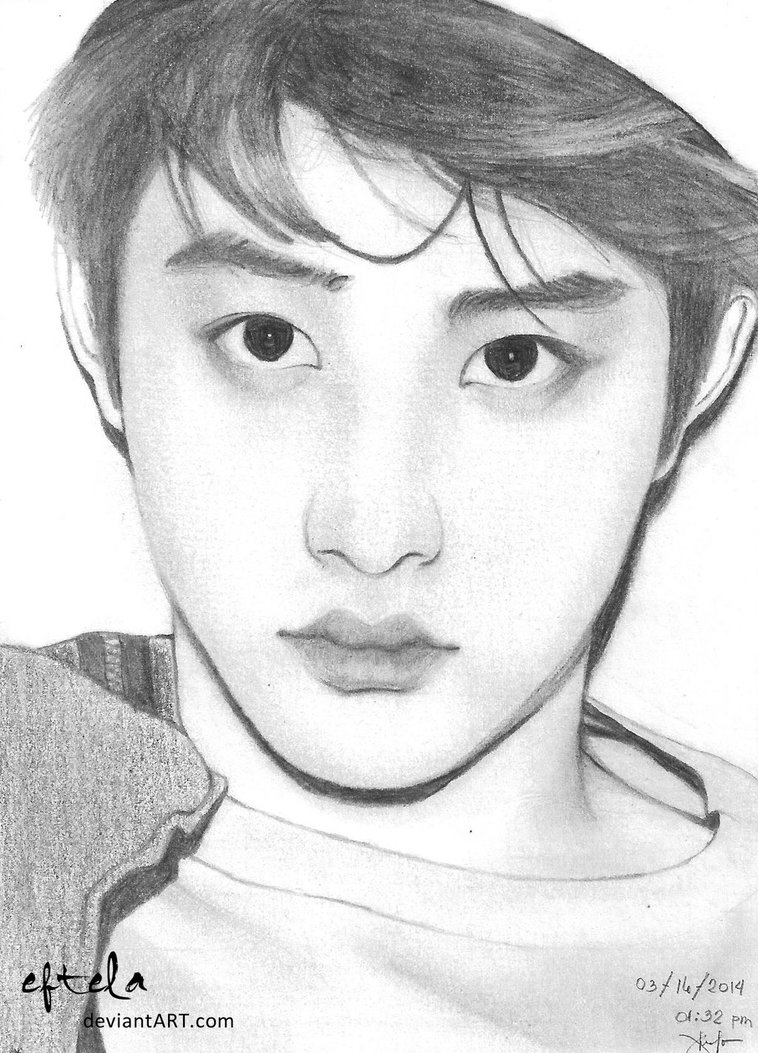 758x1053 Exo Anime Sketch - Exo Sketch