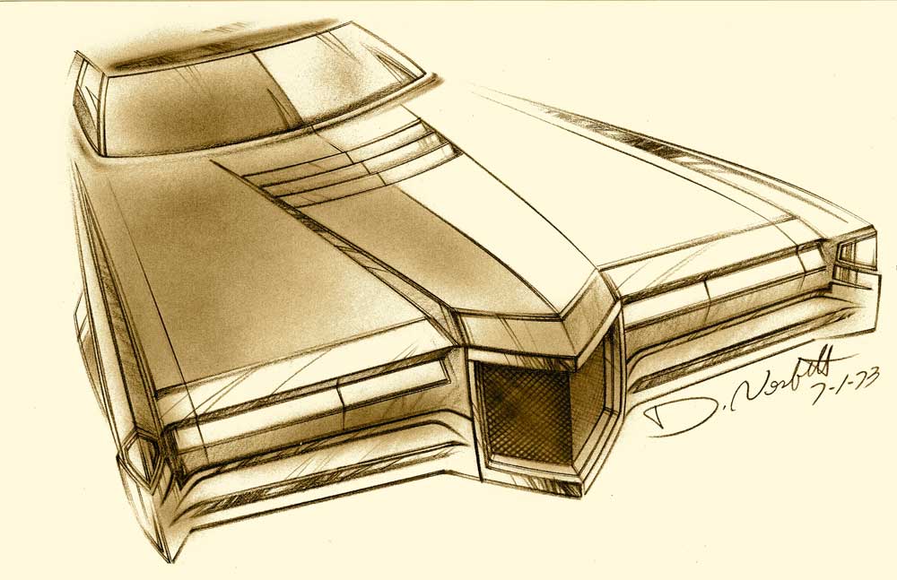 1000x647 Personal Luxury Cars Of The 1970s, Part 1 - Exotic Car Sketches