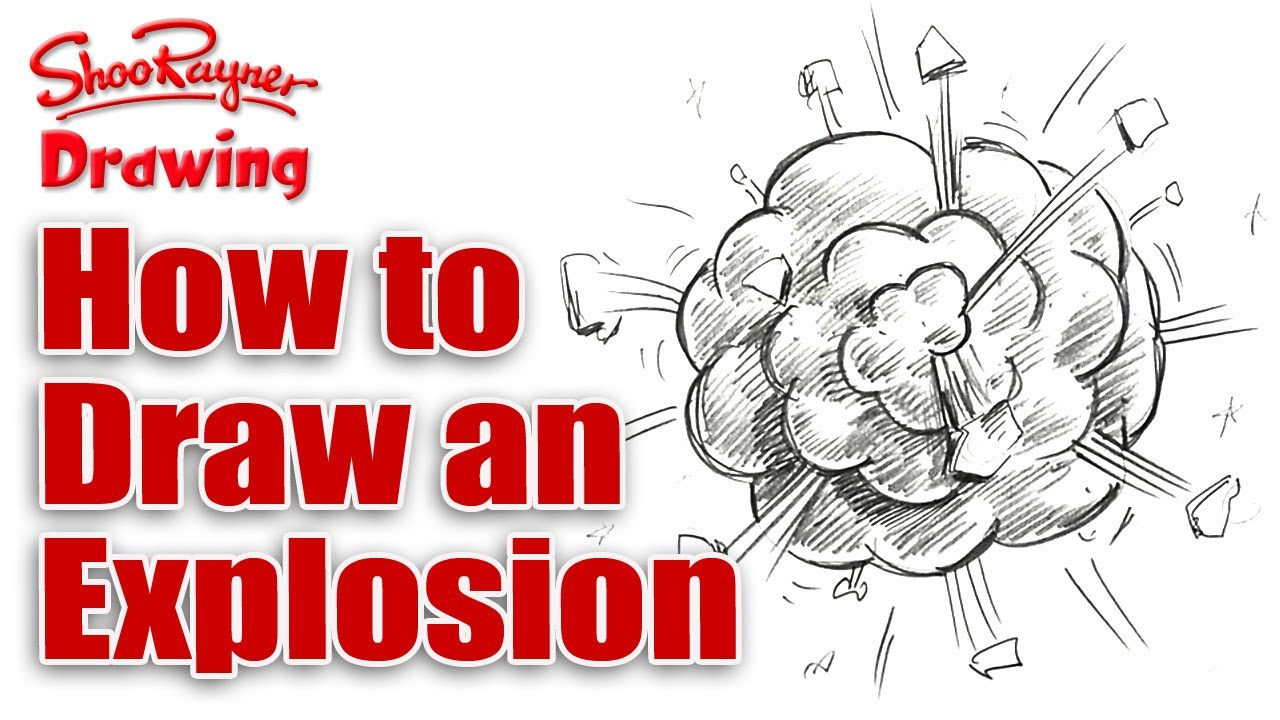 1280x720 How To Draw A Cartoon Explosion - Explosion Sketch