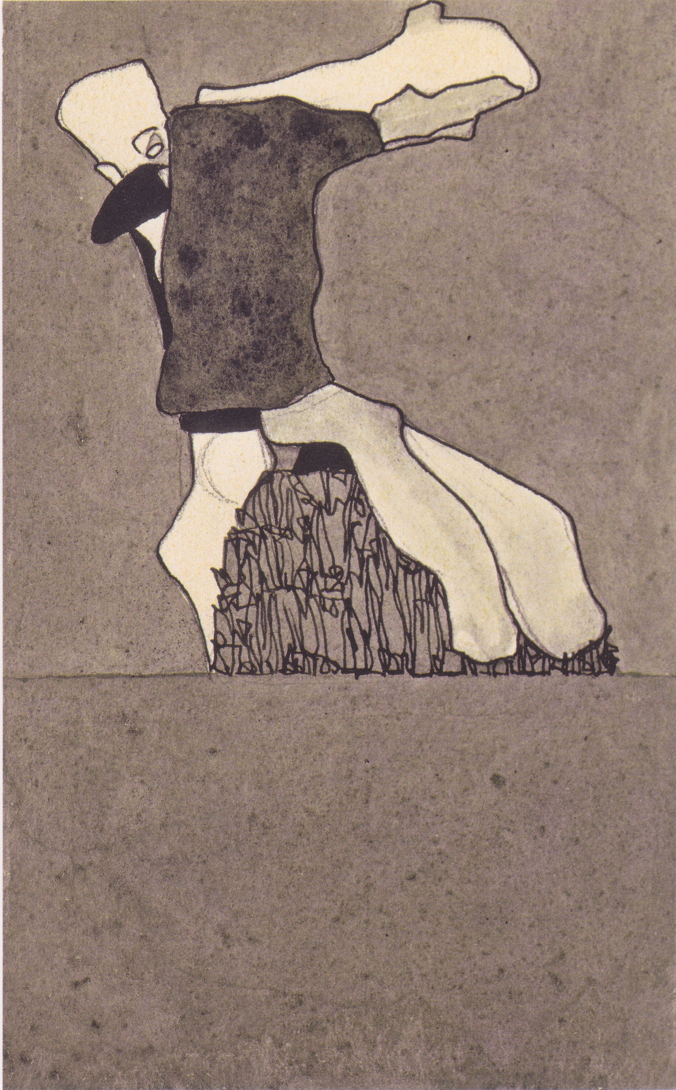 2304x3714 Free Images Artwork, Austria, Art, Publicdomain, Expressionism - Expressionism Sketch