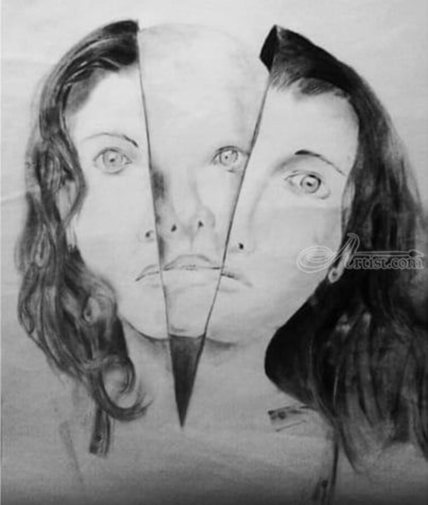 850x1002 Who We Really Are Drawings Sketch By Clive Mulundira - Expressionism Sketch