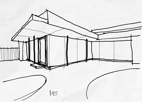 500x358 House Extension Ideas Sketch 30122012 Transform Architects - Extension Sketch