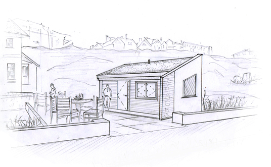 536x331 Provide Architecture Handmade Sketches , Sketch Interior Or - Exterior Sketch