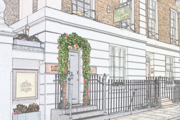 600x400 Sketch Of Kutir Exterior - Exterior Sketch