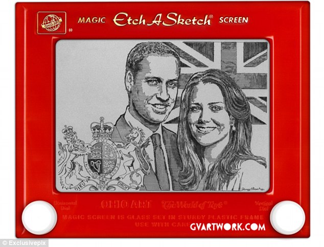 634x483 Artist Takes 80 Hours To Create Prince William And Kate Middleton - Extra Sketch