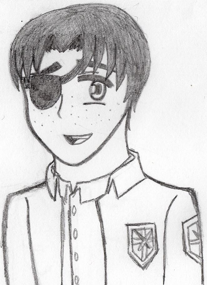 663x913 Yet Another Sketch Of Marco Featuring An Eyepatch By Mephiles The - Eye Patch Sketch