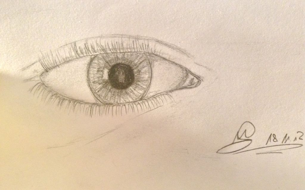 1024x637 Draw A Realistic Eye With Only A Pen 6 Steps - Eye Pen Sketch