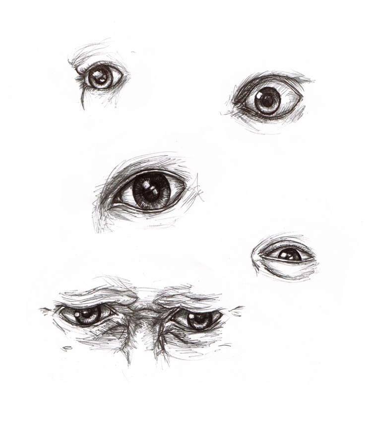 750x875 Eye Pen Sketches Art Pen Sketch, Sketches And Eye - Eye Pen Sketch