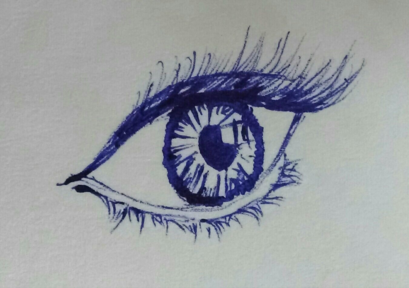 Eye Pen Sketch at PaintingValley.com | Explore collection of Eye Pen Sketch