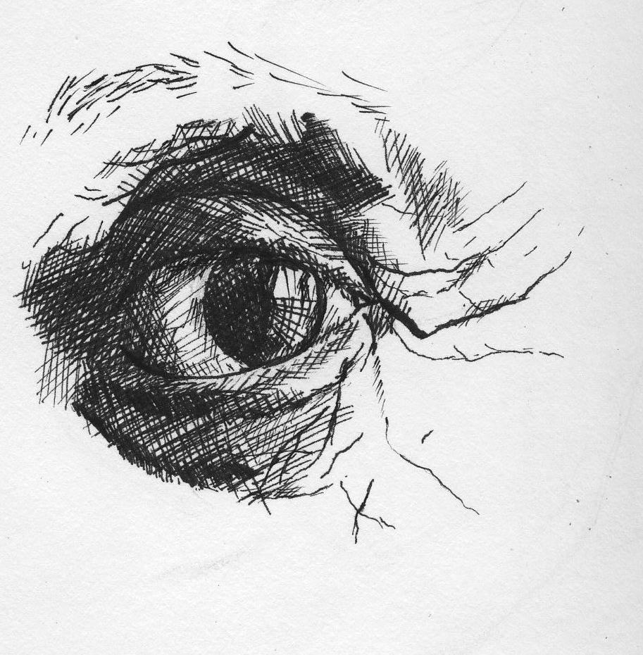 913x930 Pen Amp Ink My Light Drawings - Eye Pen Sketch