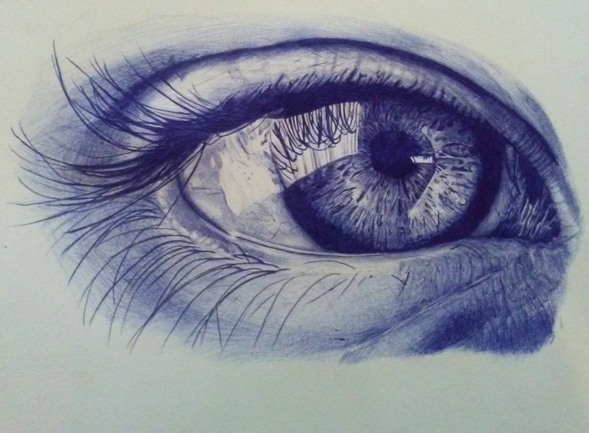 Eye Pen Sketch at PaintingValley.com | Explore collection of Eye Pen Sketch