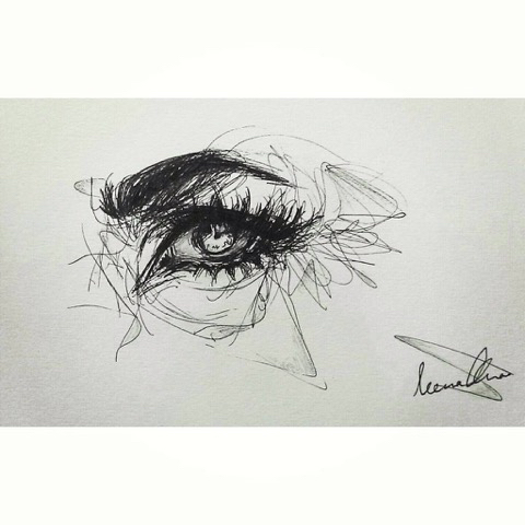 480x480 Image - Eye Pen Sketch