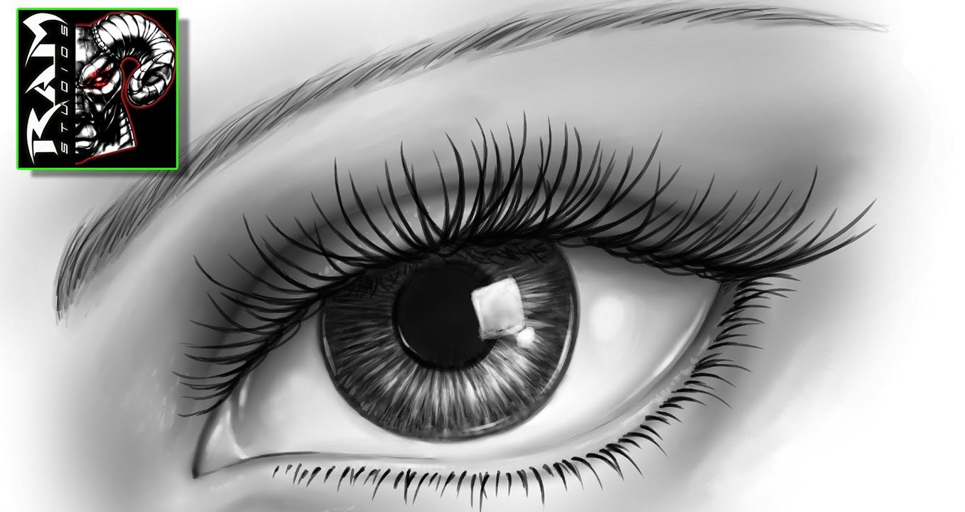 1358x720 Realistic Eye Pencil Drawing Realistic Eye Drawing Pencil Pencil - Eye Pencil Sketch