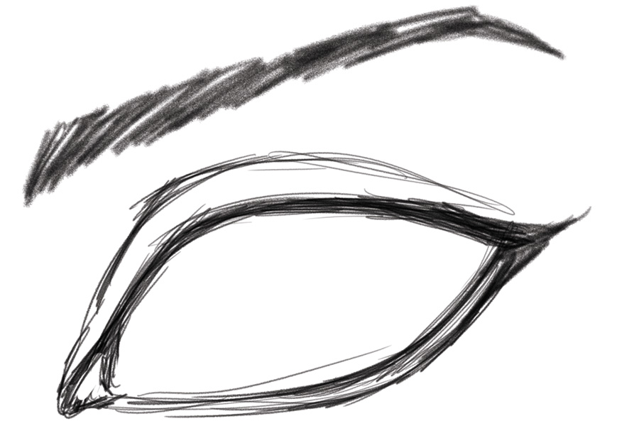 900x600 Eye Drawing Proportions And Shapes - Eye Sketch