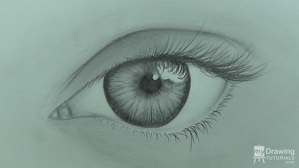 600x337 How To Draw An Eye My Drawing Tutorials - Eye Sketch