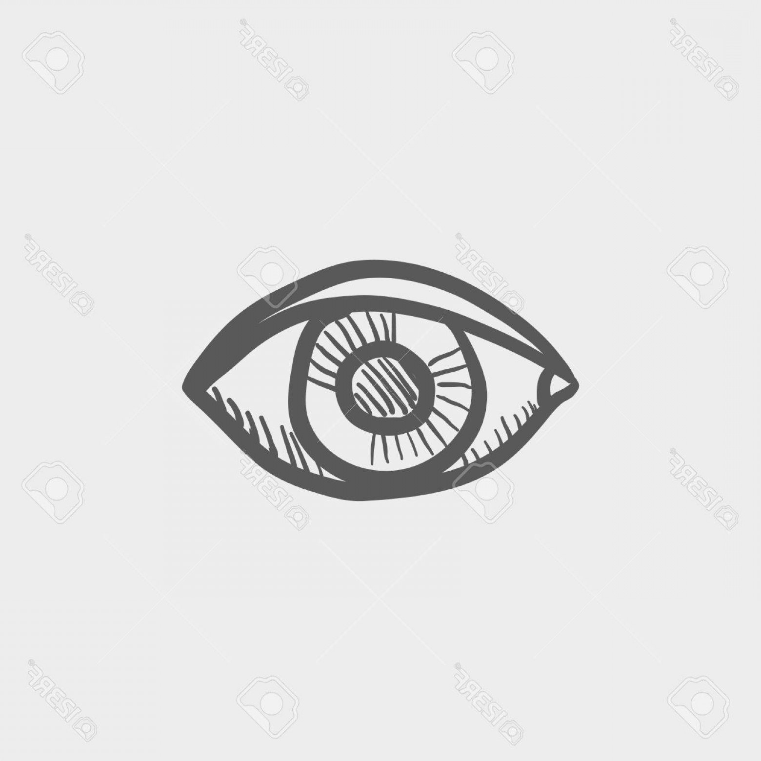 1560x1560 Photostock Vector Eye Sketch Icon For Web And Mobile Hand Drawn - Eye Sketch