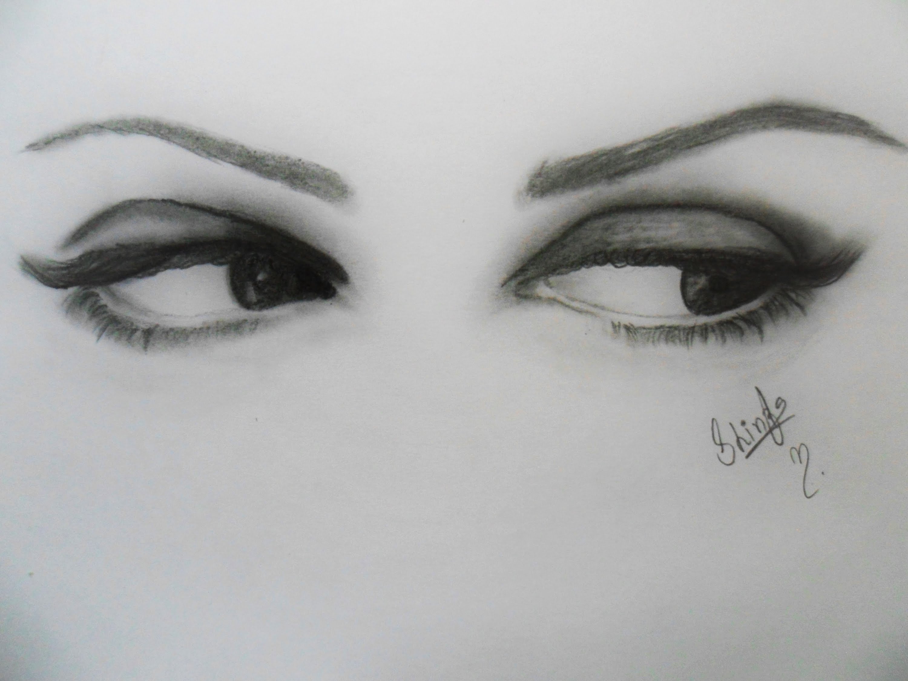 3000x2250 Realistic Eyes Sketch Tutorial For Beginners - Eye Sketch Easy