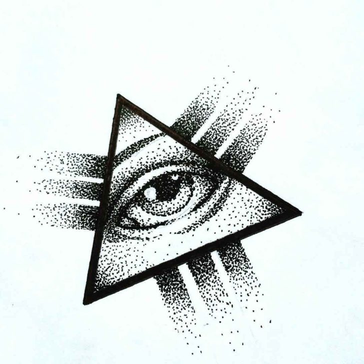 728x728 Eye Triangle Tattoo Design Best Tattoo Ideas Gallery - Eye Tattoo Sketch