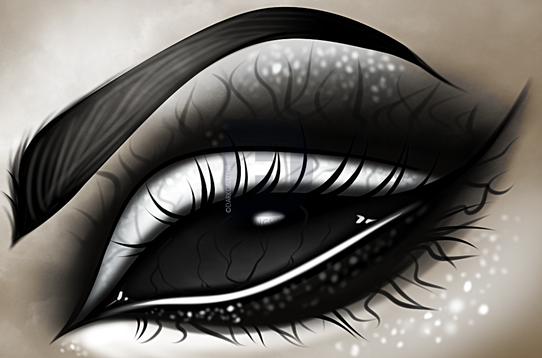 1080x714 How To Draw A Dark Eye Tattoo, Step By Step, Drawing Guide, By - Eye Tattoo Sketch