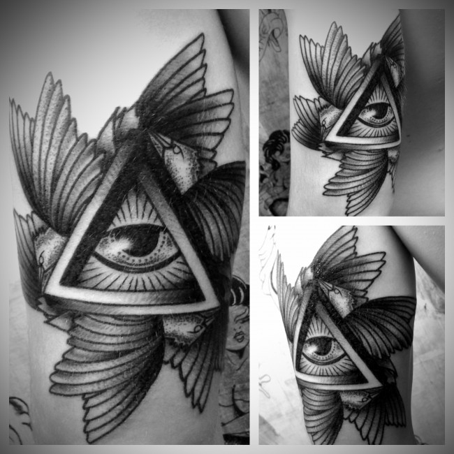 650x650 Greatest All Seeing Eye Tattoo Ideas A Mystery On Skin - Eye Tattoo Sketch