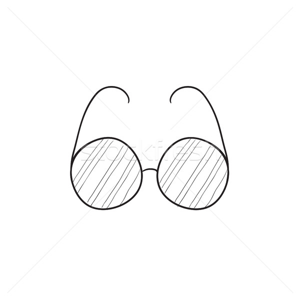 600x600 Eyeglasses Sketch Icon. Vector Illustration Andrei Krauchuk - Eyeglasses Sketch