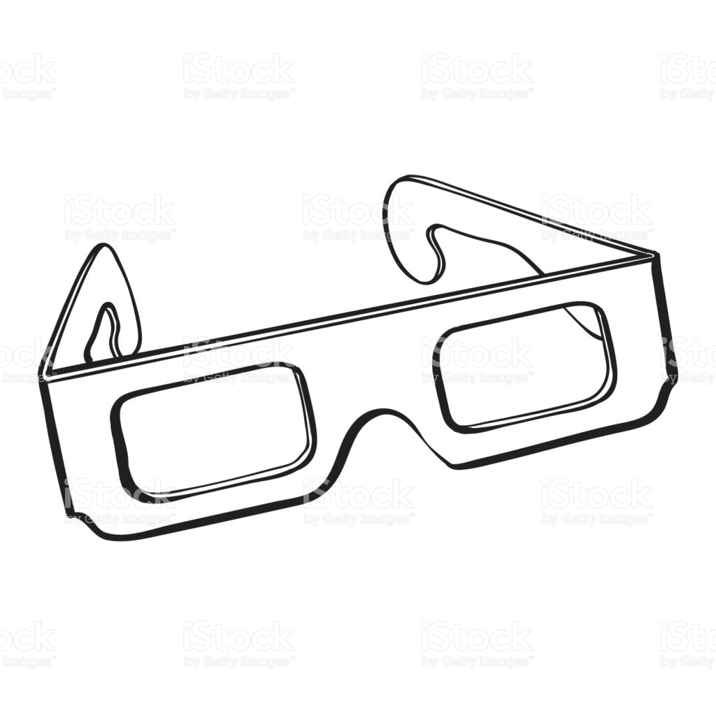 1024x1024 Spectacles Clipart Sketch - Eyeglasses Sketch