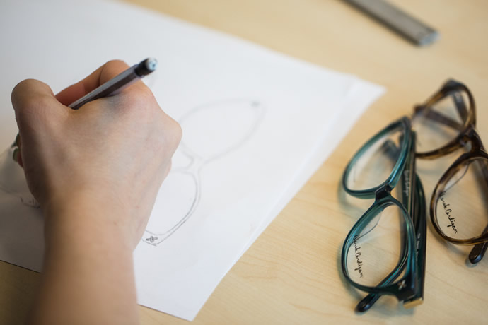 690x460 The Art Of Designing Eyeglasses - Eyeglasses Sketch