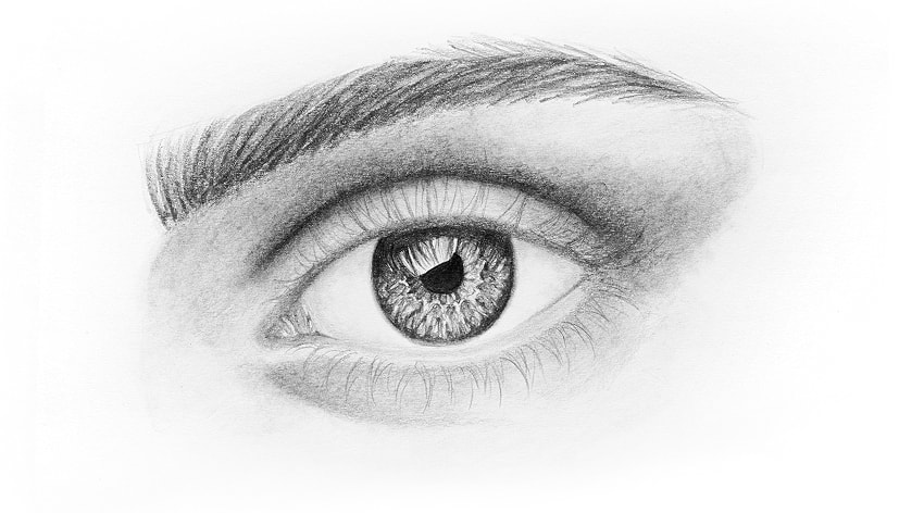 850x472 How To Draw A Realistic Eye - Eyelashes Sketch