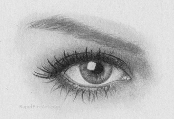 356x245 How To Draw A Realistic Eye Rapidfireart - Eyelashes Sketch