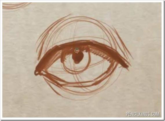 570x419 How To Draw An Eye And Master Eyelids And Eyelashes - Eyelid Sketch