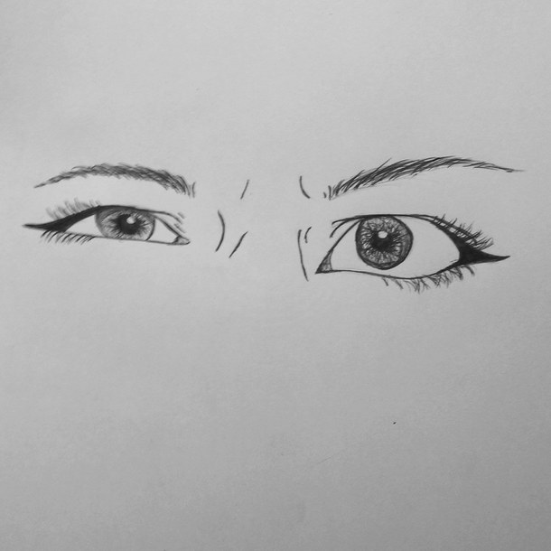 Eyes Sketch Tumblr at PaintingValley.com | Explore collection of Eyes ...