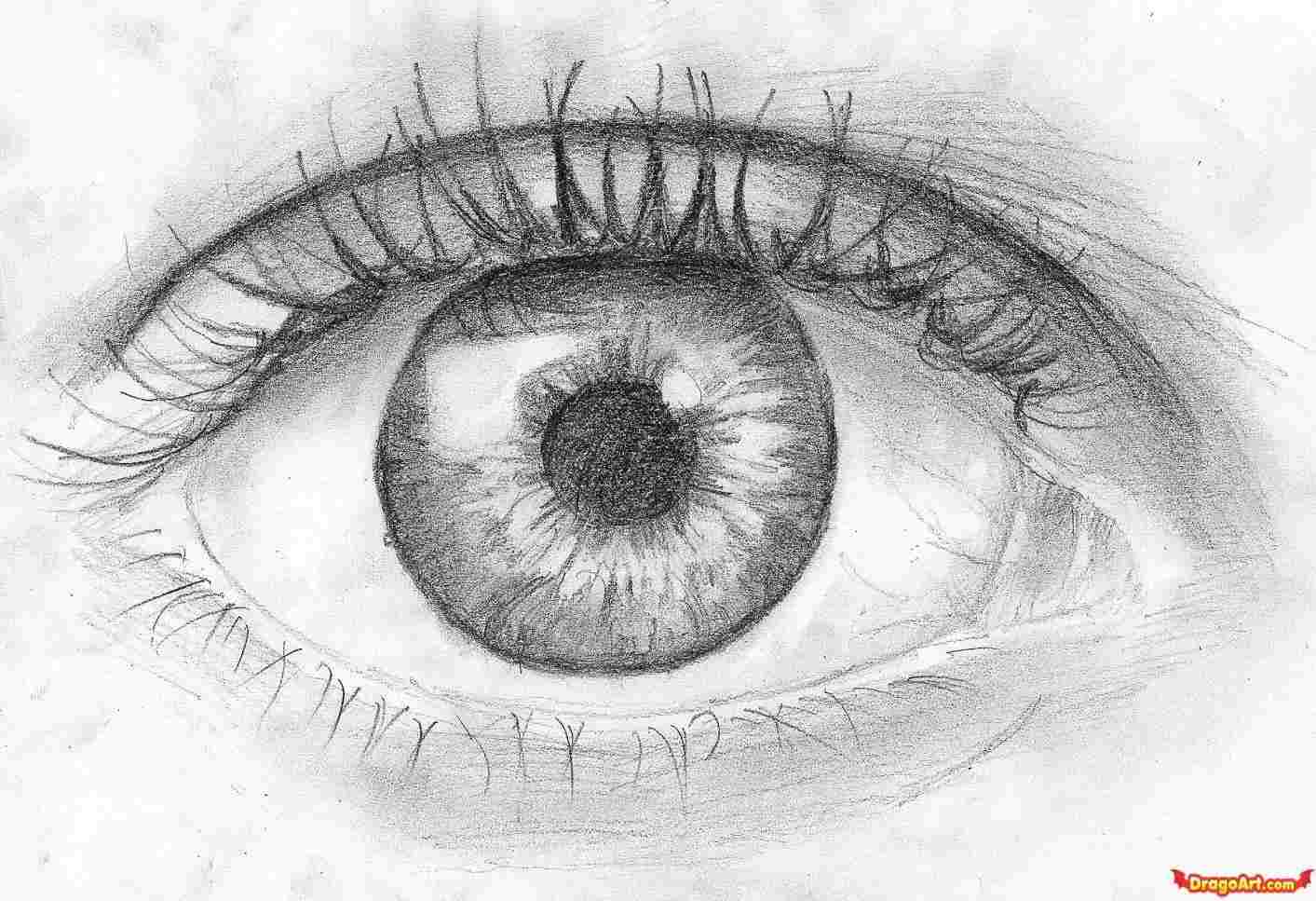 1413x967 Eyes To Draw An Easy Realistic Eye Drawn Tears Pencil And In - Eyes With Tears Sketch