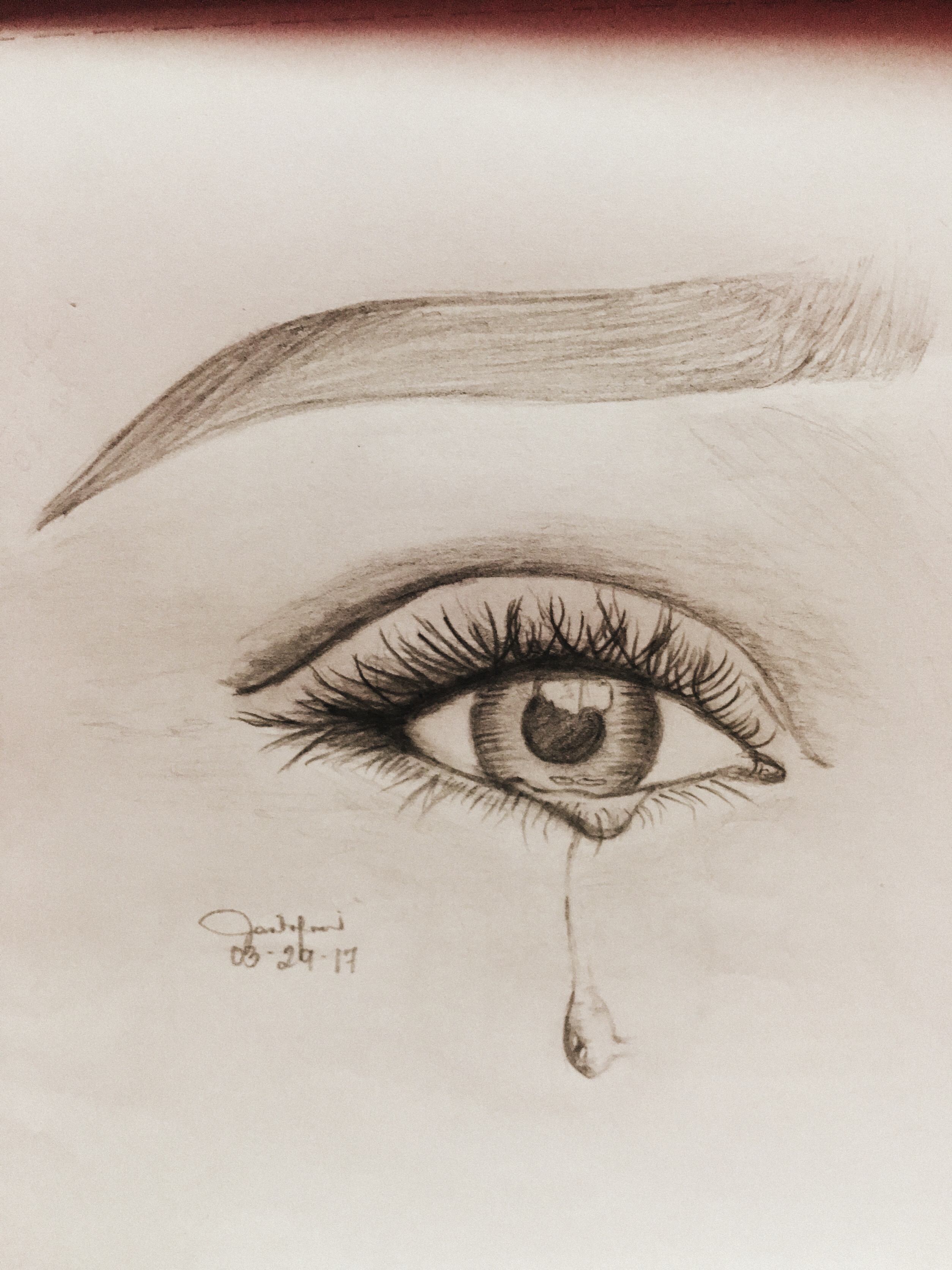 Eyes With Tears Sketch at PaintingValley.com | Explore collection of ...