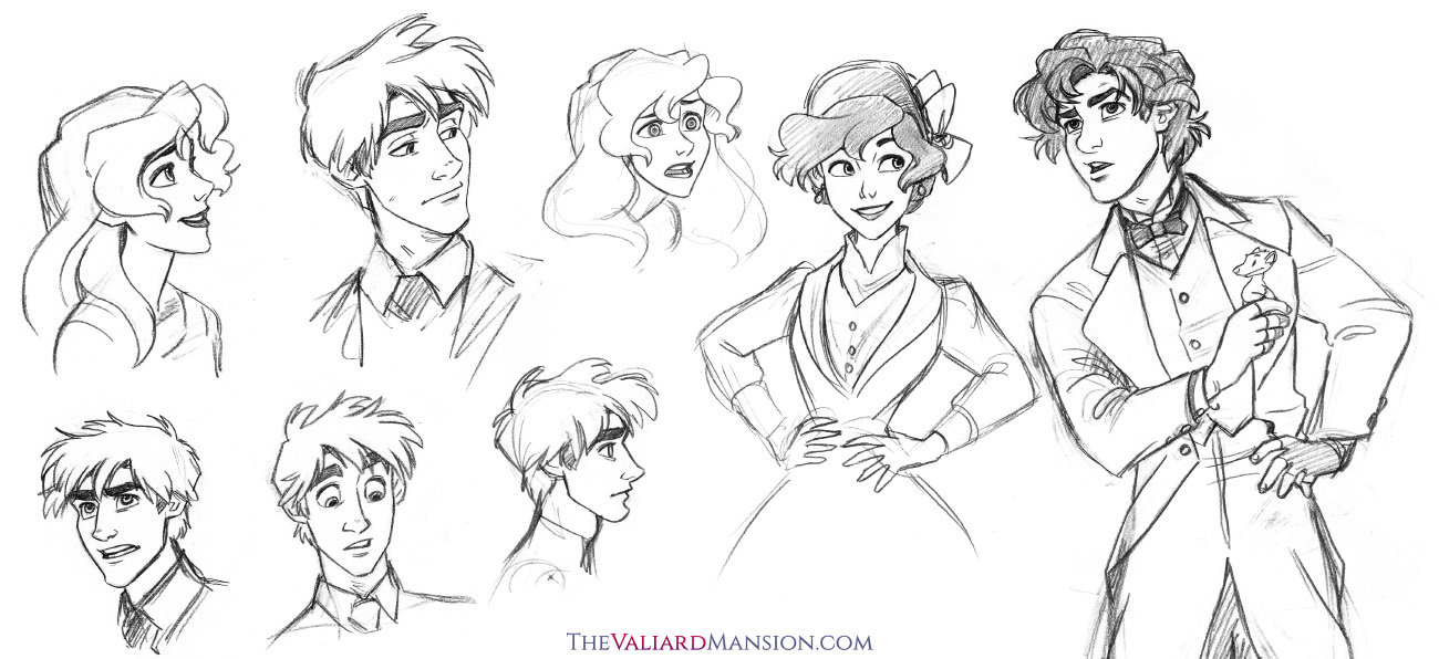 1300x596 Valiard Main Cast Sketches - Ez Sketch