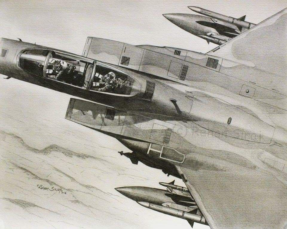 960x766 F 15 Original Sketch Available For Sale Pencil Sketches By Me - F 15 Sketch