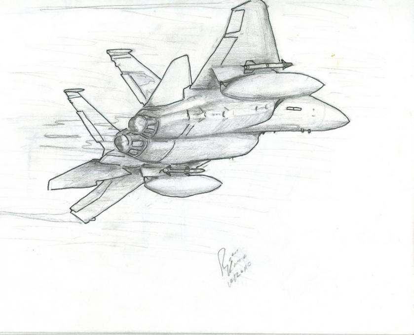 839x680 F 15. Life People. Drawings. Pictures. Drawings Ideas For Kids - F 15 Sketch