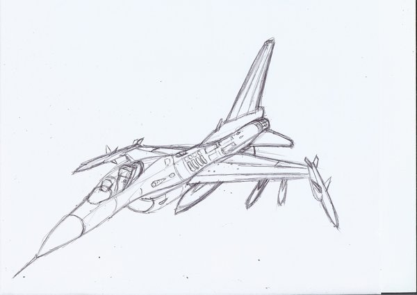 F 16 Sketch at PaintingValley.com | Explore collection of F 16 Sketch