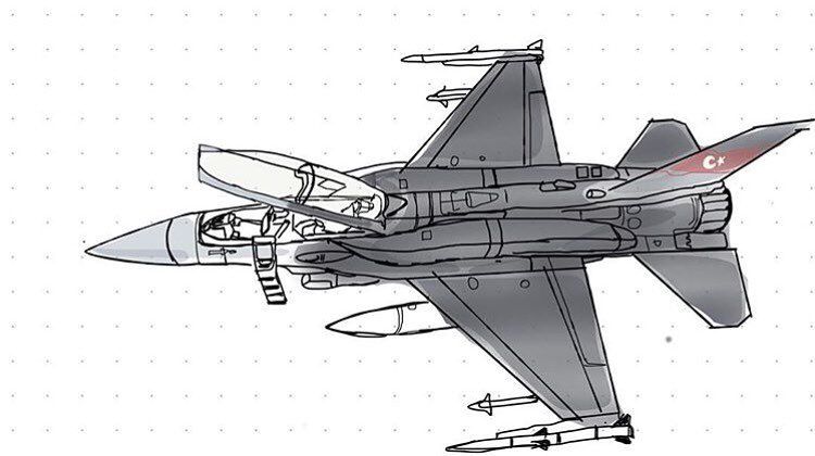 750x420 This F 16 Fighting Falcon Sketch Is Drawn By Airplane Enthusiast - F 16 Sketch