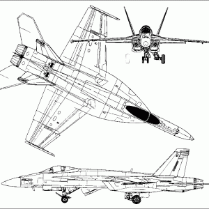 300x300 F 18 Super Hornet Blueprints Aircrafts Aircraft - F 18 Sketch