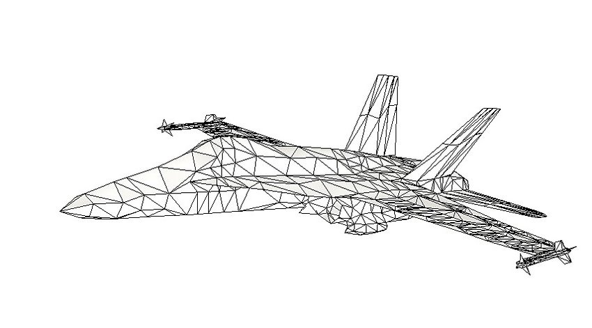 850x471 High Fidelity Aeroelastic Model Of An F 18a Configuration - F 18 Sketch